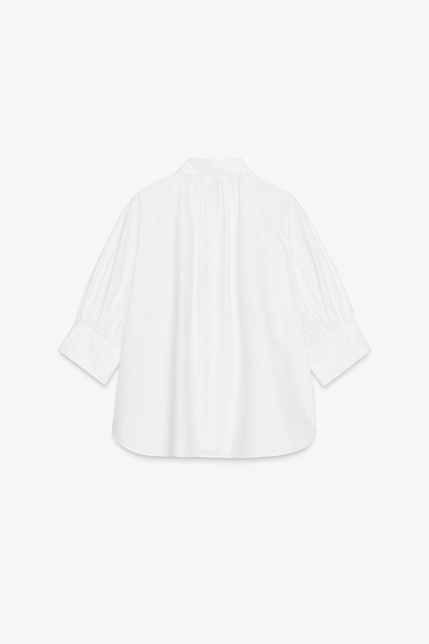 Pleated Puffed Sleeve Shirt - ModeVera